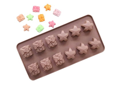 Molde Silicona - Regalo y Estrellas - Cod1003