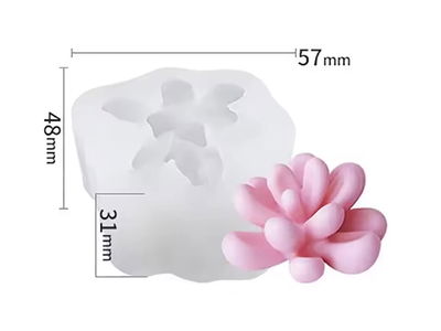 Molde Silicona - Suculenta - Cod999