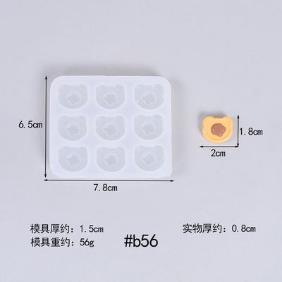 Molde Silicona - 9 Mini Ositos - Cod1041