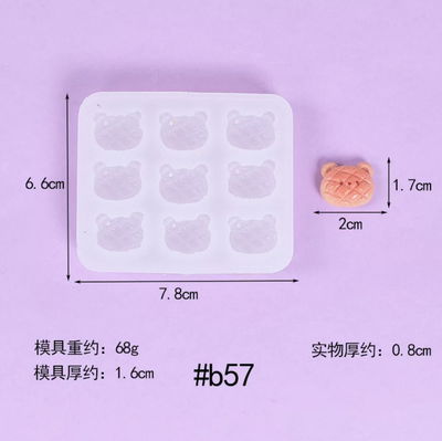 Molde Silicona - Mini Osito - Cod1031