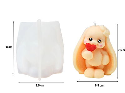 Molde Silicona - Conejo con Chupetin - Cod1053