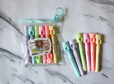 Pack 6 Resaltadores Colores Pasteles OSITOS