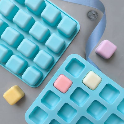 Molde Silicona - Cuadrados Cubos x 16 - Cod1055
