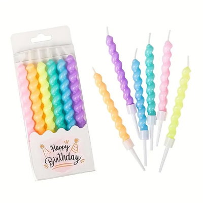 Vela Color Pasteles Burbuja x Unidad