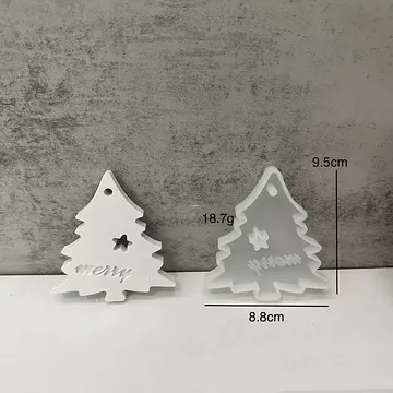 Molde Silicona - Arbol Merry Colgante - Llavero - cod1270