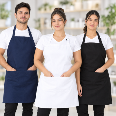 Delantal Con Bolsillo en Tropical Mecanico Antimancha