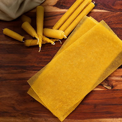 Cera de Abejas EN LAMINAS ESTAMPADAS - 90grs