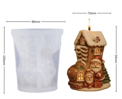Molde Silicona - Bota Papa Noel - Cod1246