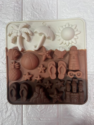 Molde Silicona -Figuras de Playa - Cod1130