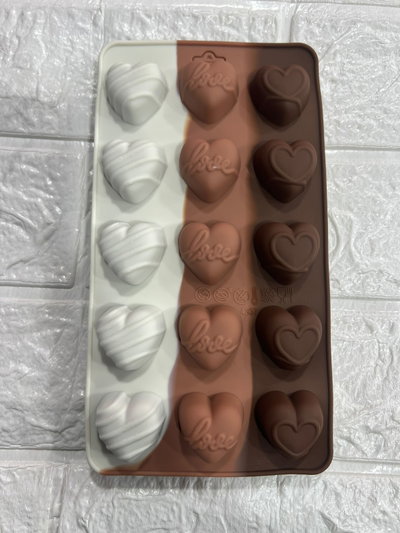 Molde Silicona - 15 Corazones Love - Cod1129