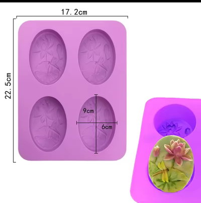 Molde Silicona - Libelulas y Flores  - Cod1233