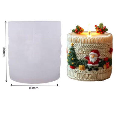Molde Silicona - Velón Papa Noel - Cod1247