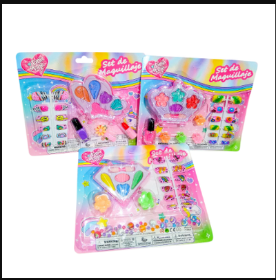 Set maquillaje con uñas Mariposa