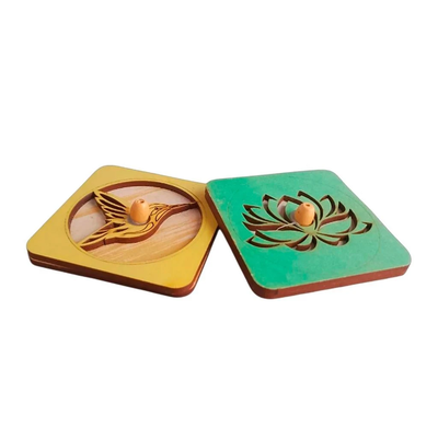 Porta Sahumerios MDF Cuadrado Calado ECO - Sin elección