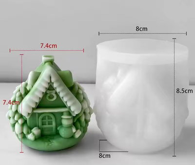 Molde Silicona - Casita de Navidad - Cod1240