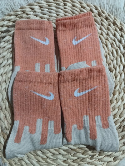 Media 3/4 ADULTO 🔥 NIKE cremita degrade salmón 