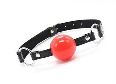 Mordaza gagball (bola ROJA silicona)