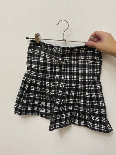 Pollera tableada cuadrille