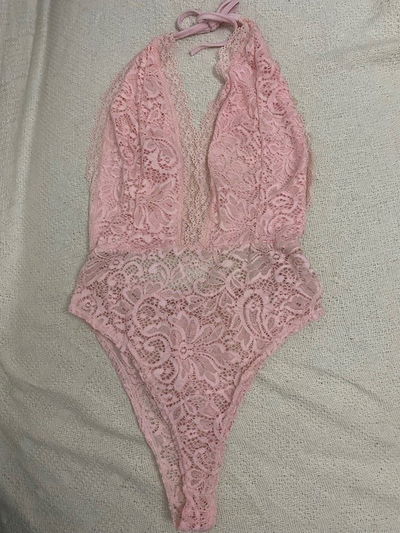 Body encaje rosa