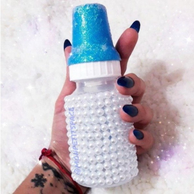 Biberón pequeño customizado