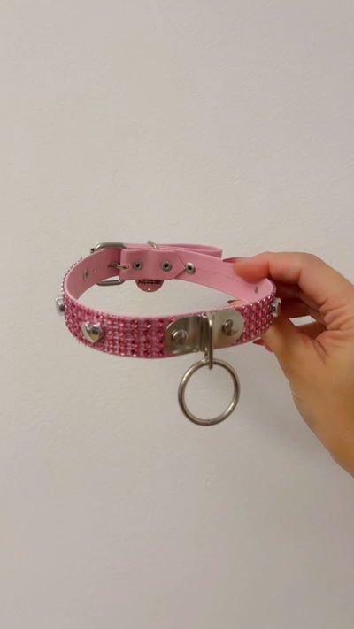 Choker SHINY PINK lll