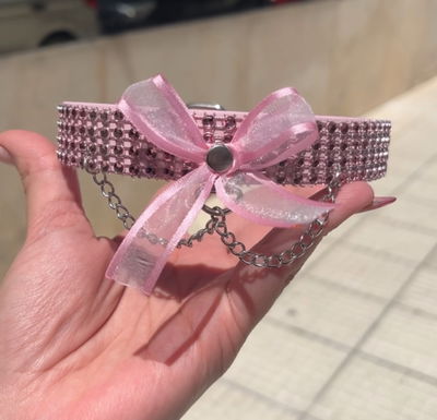 Choker SHINY PINK