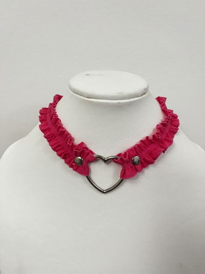 Choker HEARTCHAIN fucsia