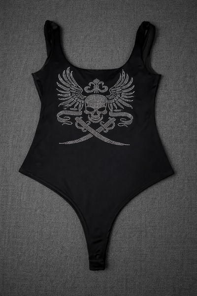 Body Calavera strass