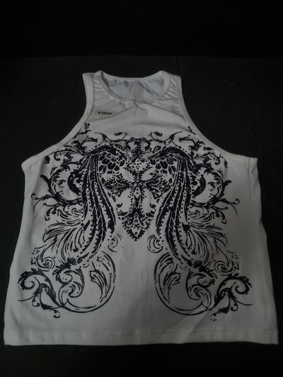 Musculosa white cruz