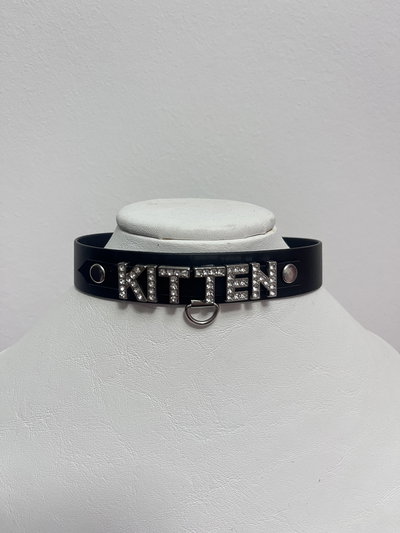 Choker letras strass KITTEN