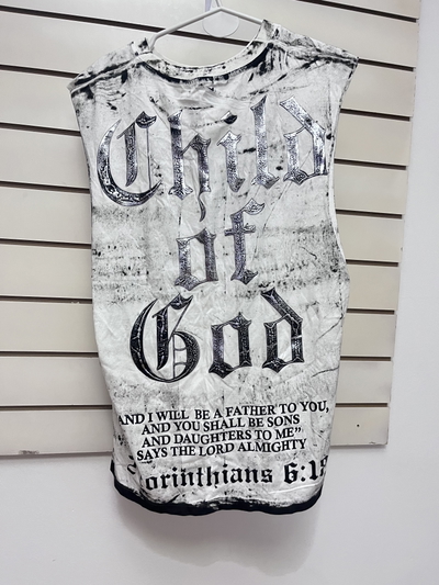 Musculosa oversize Child of god