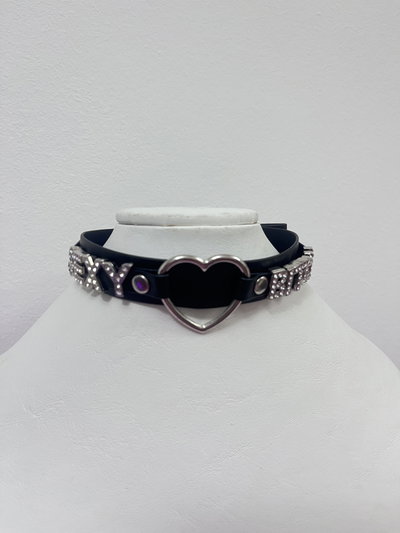 Choker letras strass SEXY BITCH