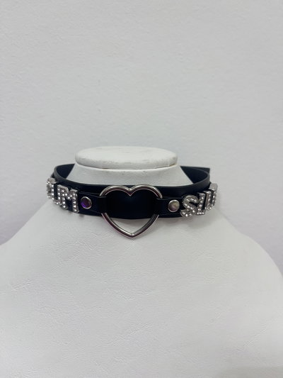Choker letras strass CUM SLUT