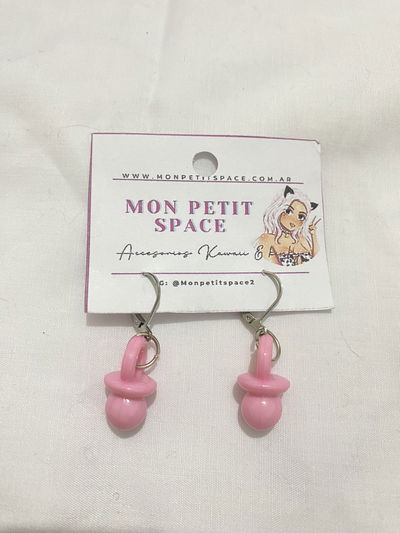 Aros chupete mini rosita  (par)