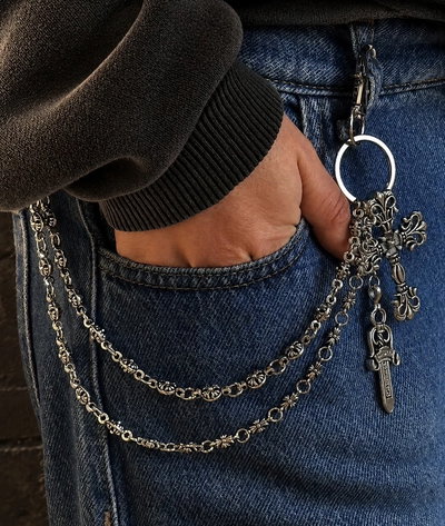 Cadena para pantalón cruz