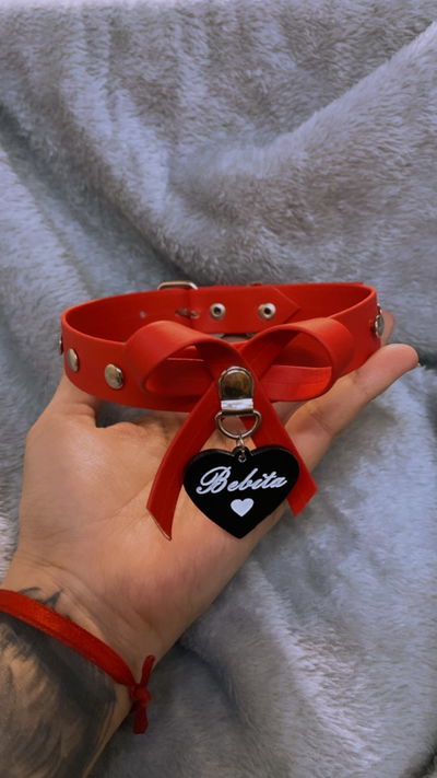 Choker MINI NEKO (Rojo)