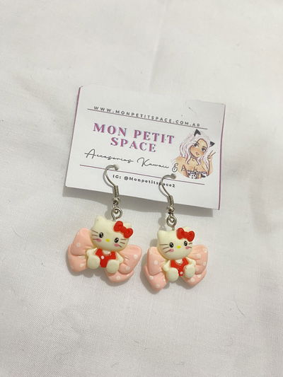 Aros Kitty moñito (par)