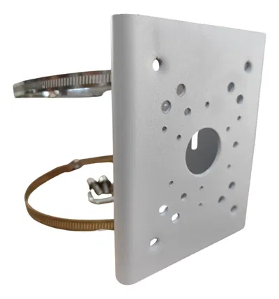 Soporte Grande Metálico De Cámara Para Poste Cctv 10kg PFA150