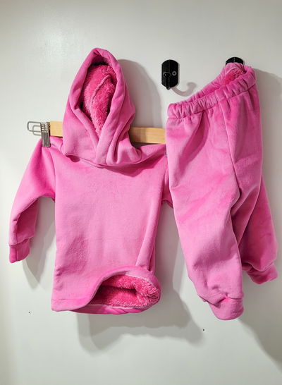 Conjunto de plush bebe Talle 1 Fucsia