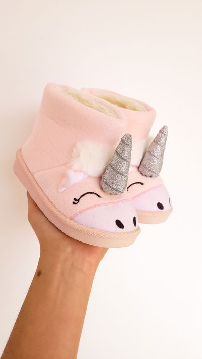 Pantufla Botita Unicornio 26