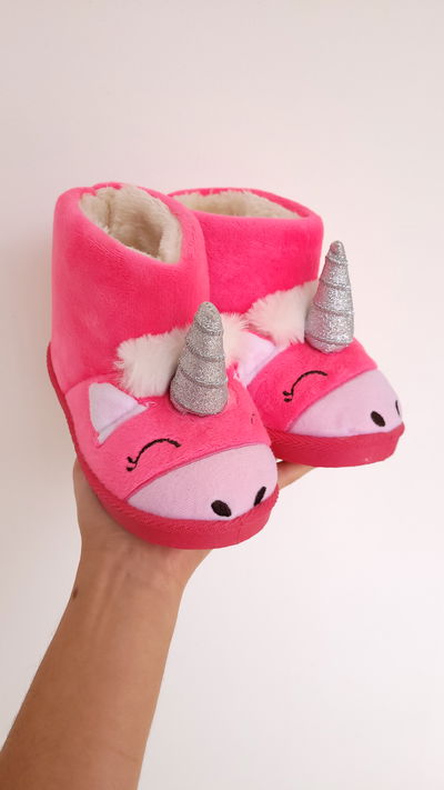 Pantufla Botita Unicornio 28