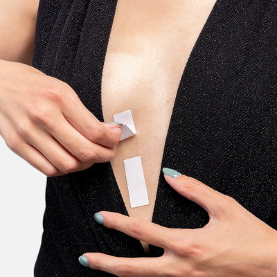 Cinta bifaz transparente hipoalergenica