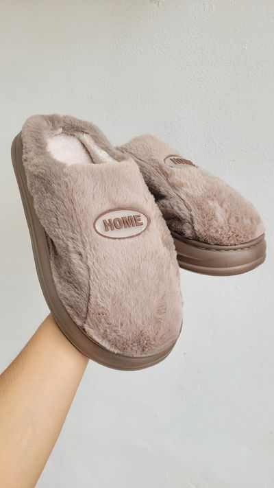 Pantufla Home Beige Talle 39 al 44