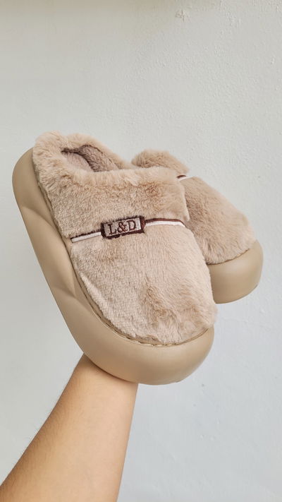 Pantufla L&D Beige Talle 36 al 41