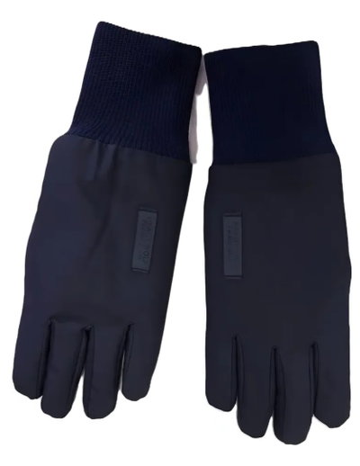 Guantes con interior de piel Azul