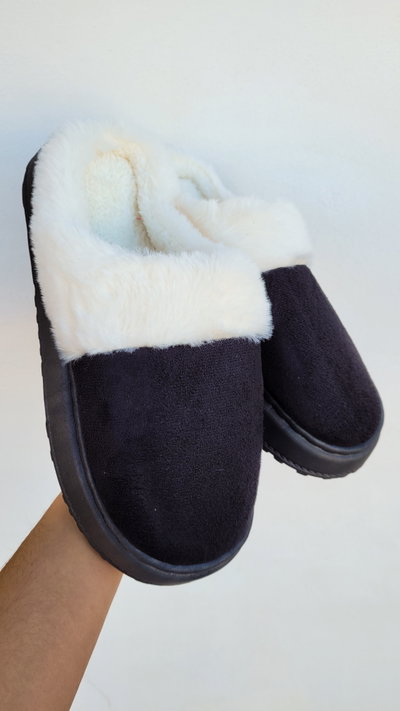 Pantufla Lisa Negra Talle 34/6