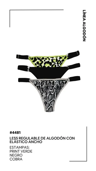Vintage 4481 Pack x3 Less elastico ancho