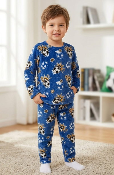 Pijama Infantil Plush Estampado Talle 8