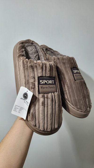 Pantufla Sport Marron Talle 42 al 47