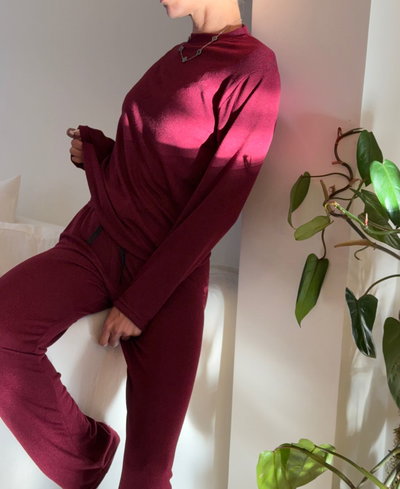 Pijama Bordo Talle 3 y 4